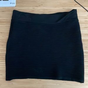 Black tight mini skirt